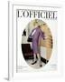 L'Officiel, October 1957 - Robe de Balenciaga-Philippe Pottier-Framed Art Print