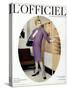 L'Officiel, October 1957 - Robe de Balenciaga-Philippe Pottier-Stretched Canvas