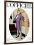 L'Officiel, October 1957 - Robe de Balenciaga-Philippe Pottier-Framed Art Print