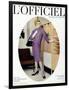 L'Officiel, October 1957 - Robe de Balenciaga-Philippe Pottier-Framed Art Print