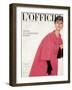 L'Officiel, October 1959 - Ensemble du Soir de Givenchy-Philippe Pottier-Framed Art Print