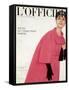 L'Officiel, October 1959 - Ensemble du Soir de Givenchy-Philippe Pottier-Framed Stretched Canvas