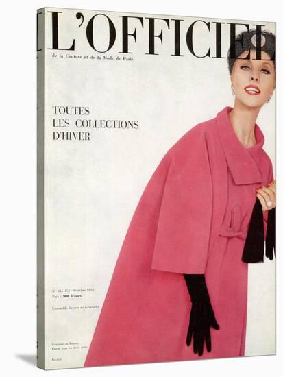 L'Officiel, October 1959 - Ensemble du Soir de Givenchy-Philippe Pottier-Stretched Canvas