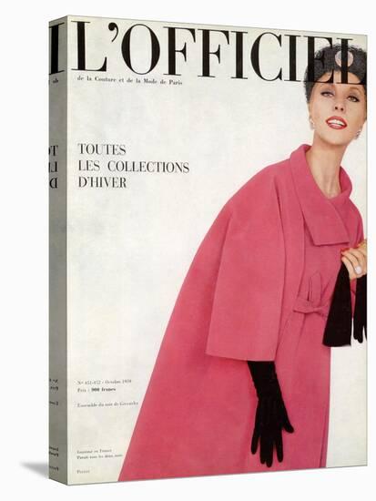 L'Officiel, October 1959 - Ensemble du Soir de Givenchy-Philippe Pottier-Stretched Canvas