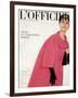 L'Officiel, October 1959 - Ensemble du Soir de Givenchy-Philippe Pottier-Framed Art Print