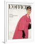 L'Officiel, October 1959 - Ensemble du Soir de Givenchy-Philippe Pottier-Framed Art Print
