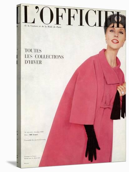 L'Officiel, October 1959 - Ensemble du Soir de Givenchy-Philippe Pottier-Stretched Canvas