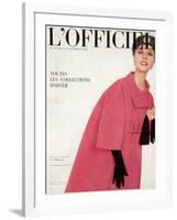 L'Officiel, October 1959 - Ensemble du Soir de Givenchy-Philippe Pottier-Framed Art Print