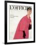 L'Officiel, October 1959 - Ensemble du Soir de Givenchy-Philippe Pottier-Framed Art Print