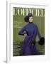 L'Officiel, October 1962 - Manteau de Pierre Cardin en Lainage de Moreau-Roland de Vassal-Framed Art Print