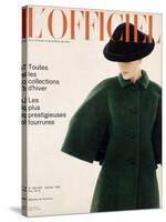 L'Officiel, October 1963 - Manteau de Givenchy-Reichle-Stretched Canvas