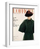 L'Officiel, October 1963 - Manteau de Givenchy-Reichle-Framed Art Print