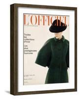 L'Officiel, October 1963 - Manteau de Givenchy-Reichle-Framed Art Print