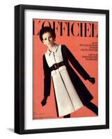 L'Officiel, October 1967 - Jeanne Lanvin-Roland Bianchini-Framed Art Print