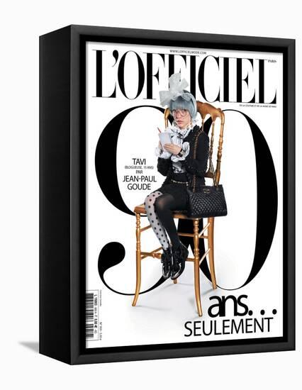 L'Officiel, October 2011 - Tavi Gevinson-Jean-Paul Goude-Framed Stretched Canvas