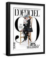 L'Officiel, October 2011 - Tavi Gevinson-Jean-Paul Goude-Framed Art Print