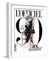 L'Officiel, October 2011 - Tavi Gevinson-Jean-Paul Goude-Framed Art Print