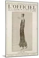L'Officiel, October-November 1923 - Vertige Robe en Tulle Perlé de Cristal-Jenny-Mounted Art Print