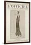 L'Officiel, October-November 1923 - Vertige Robe en Tulle Perlé de Cristal-Jenny-Framed Art Print