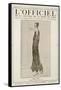 L'Officiel, October-November 1923 - Vertige Robe en Tulle Perlé de Cristal-Jenny-Framed Stretched Canvas