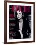 L'Officiel, October-November 1992 - Lara Harris, Qui Porte une Veste Smoking de Giorgio Armani-Peter Lindbergh-Framed Art Print