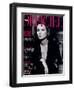 L'Officiel, October-November 1992 - Lara Harris, Qui Porte une Veste Smoking de Giorgio Armani-Peter Lindbergh-Framed Art Print