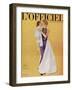 L'Officiel - Robe de Grès en Satin de Soie Ducal de Bianchini-Férier-Philippe Pottier-Framed Art Print