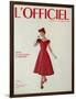 L'Officiel - Robe de Jean Lanvin Castillo en Satin Aléoutienne de Staron-Philippe Pottier-Framed Art Print