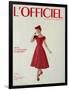 L'Officiel - Robe de Jean Lanvin Castillo en Satin Aléoutienne de Staron-Philippe Pottier-Framed Art Print