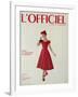 L'Officiel - Robe de Jean Lanvin Castillo en Satin Aléoutienne de Staron-Philippe Pottier-Framed Premium Giclee Print