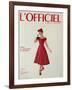 L'Officiel - Robe de Jean Lanvin Castillo en Satin Aléoutienne de Staron-Philippe Pottier-Framed Premium Giclee Print