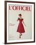 L'Officiel - Robe de Jean Lanvin Castillo en Satin Aléoutienne de Staron-Philippe Pottier-Framed Art Print