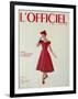 L'Officiel - Robe de Jean Lanvin Castillo en Satin Aléoutienne de Staron-Philippe Pottier-Framed Art Print