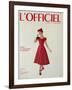 L'Officiel - Robe de Jean Lanvin Castillo en Satin Aléoutienne de Staron-Philippe Pottier-Framed Art Print