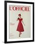 L'Officiel - Robe de Jean Lanvin Castillo en Satin Aléoutienne de Staron-Philippe Pottier-Framed Art Print