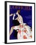 L'Officiel - Robe du Soir de Jean Lanvin Castillo en Organsoie de Ducharne, Bijoux de Mauboussin-Mourgue-Framed Art Print