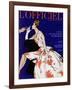 L'Officiel - Robe du Soir de Jean Lanvin Castillo en Organsoie de Ducharne, Bijoux de Mauboussin-Mourgue-Framed Art Print