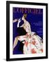 L'Officiel - Robe du Soir de Jean Lanvin Castillo en Organsoie de Ducharne, Bijoux de Mauboussin-Mourgue-Framed Art Print