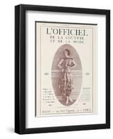 L'Officiel, September 15 1921 - Réverie d'Opium, Robe Jean Patou-Delphi-Framed Art Print