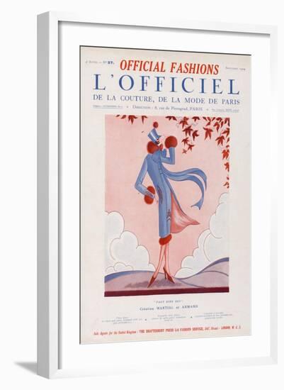 L'Officiel, September 1924 - Faut Dire Oui-Martial et Armand-Framed Art Print