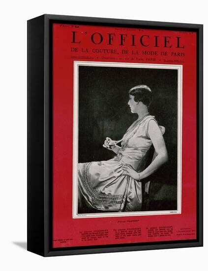 L'Officiel, September 1926 - Mlle Falconetti en Martial & Armand-G. L. Manuel Frères-Framed Stretched Canvas