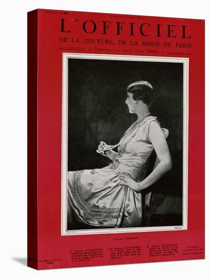 L'Officiel, September 1926 - Mlle Falconetti en Martial & Armand-G. L. Manuel Frères-Stretched Canvas