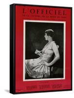 L'Officiel, September 1926 - Mlle Falconetti en Martial & Armand-G. L. Manuel Frères-Framed Stretched Canvas