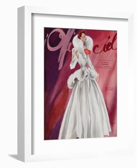 L'Officiel, September 1938 - L. Mendel-Lbenigni-Framed Art Print