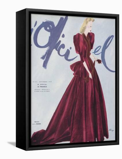 L'Officiel, September 1939 - L. Mendel-Lbenigni-Framed Stretched Canvas