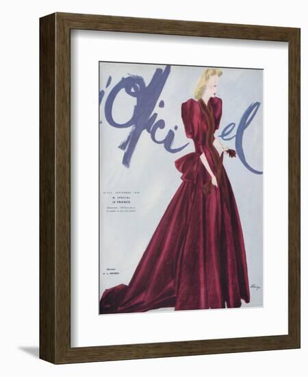 L'Officiel, September 1939 - L. Mendel-Lbenigni-Framed Art Print