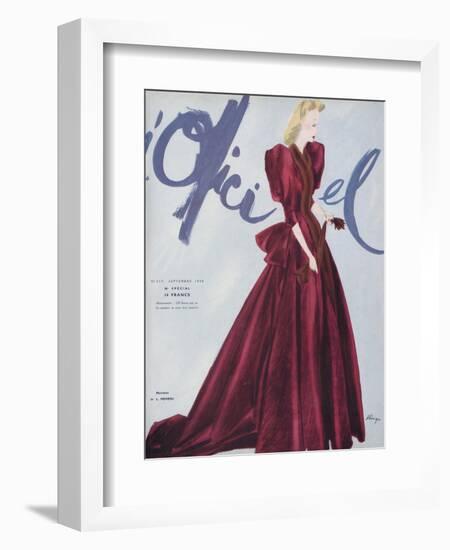 L'Officiel, September 1939 - L. Mendel-Lbenigni-Framed Art Print