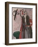 L'Officiel, September 1942 - Aux Marcelle Tizeau-Lbenigni-Framed Art Print