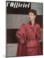 L'Officiel, September 1952 - Tailleur de Christian Dior-Philippe Pottier-Mounted Art Print