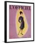 L'Officiel, September 1959 - Robe de Christian Dior en Grizki de Lesur-Philippe Pottier-Framed Art Print